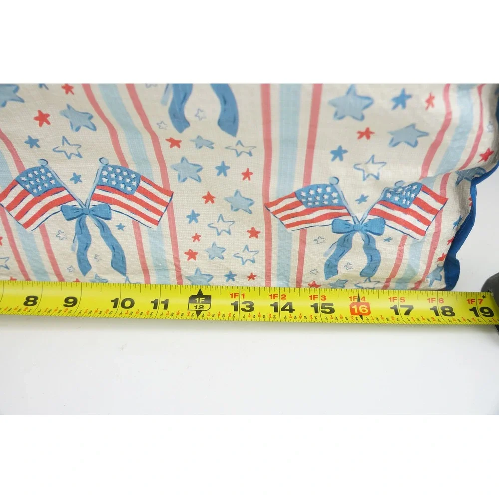 HomeGoods Shopping Bag Patriotic American Flag Stars Stripes Recycled Excellent